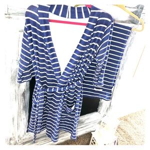 Mommy and me robe and wrap swaddle set